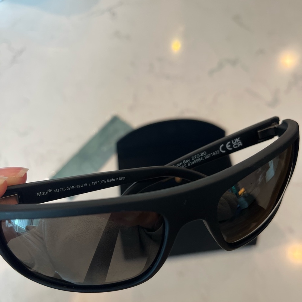 Maui Jim Byron Bay Matte Black Rubber Sunglasses